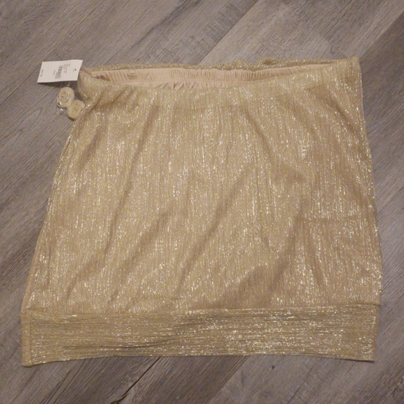 NWT gold convertible tube top/tank - Picture 2 of 4